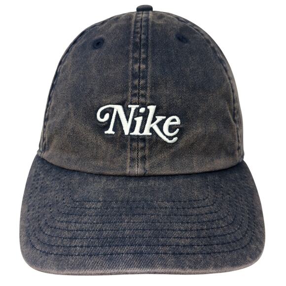 Nike 1972 Slideback Hat Blue One Size Embroidered Adjustable Leather Strap - Picture 1 of 10
